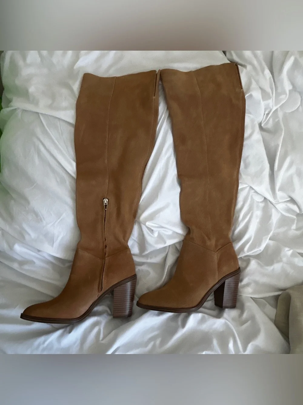 bp. Women's Over-the-Knee Suede Boots in Tan women’s 8